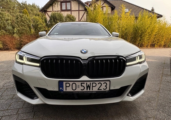 BMW Seria 5 cena 247000 przebieg: 89975, rok produkcji 2020 z Poznań małe 781